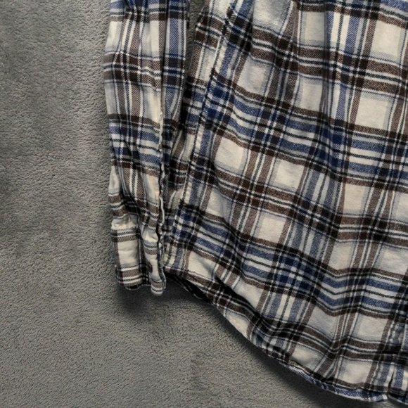 🍑CROFT & BARROW Men Flannel Shirt Winter Button-Down Pocket Casual Plaid MEDIUM - Picture 5 of 12